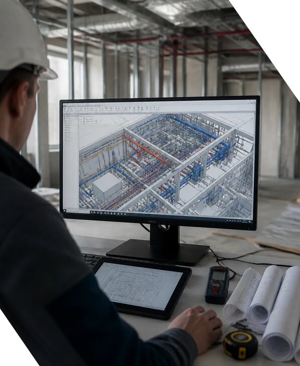 Создание BIM модели инженерных сетей для объектов в Назрани